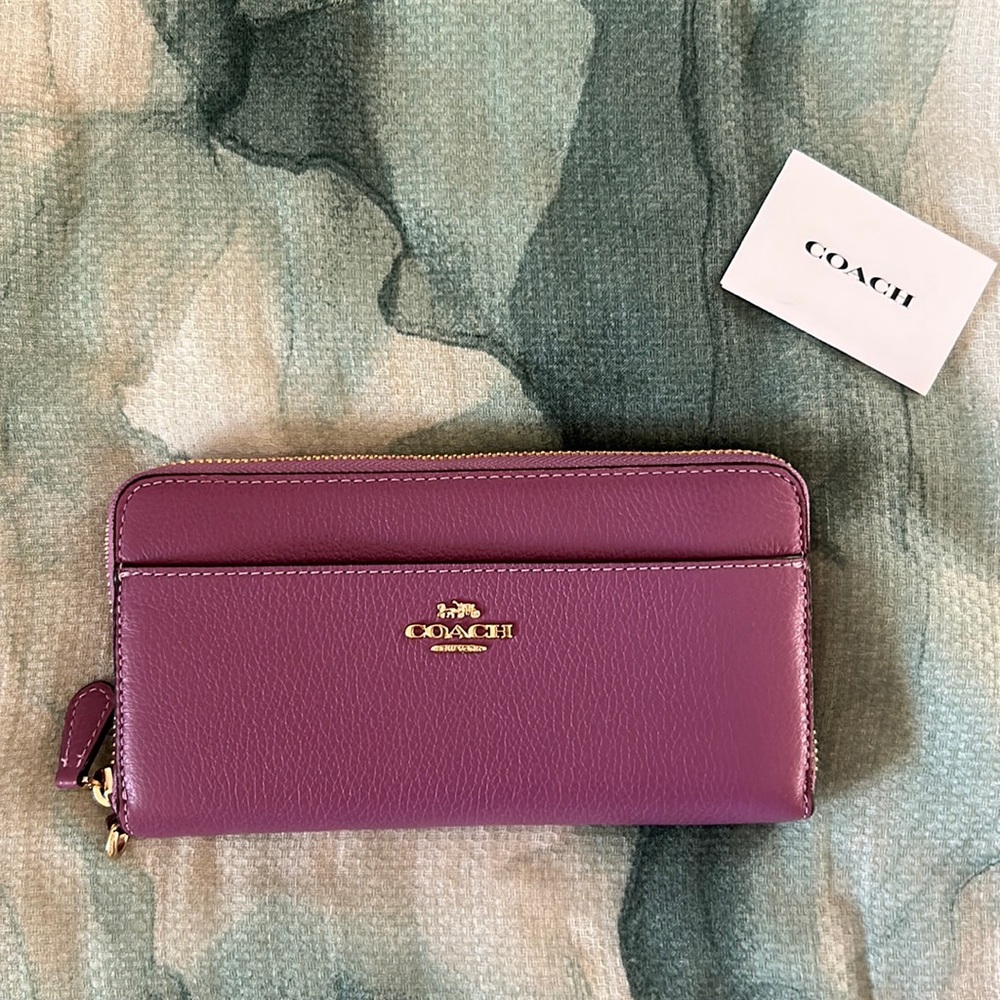 Purple Coach Wallet